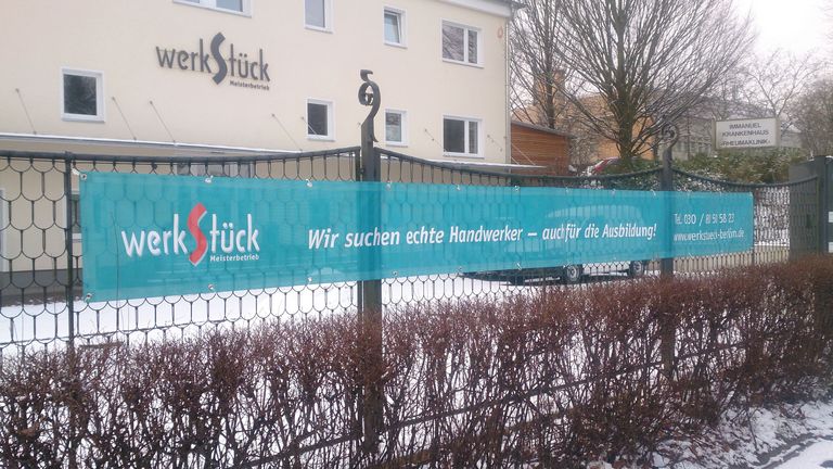 Werkstück Raumgestaltung & Versorgungstechnik GmbH - Bau und Handwerk - Berlin - Ausbildung - Banner